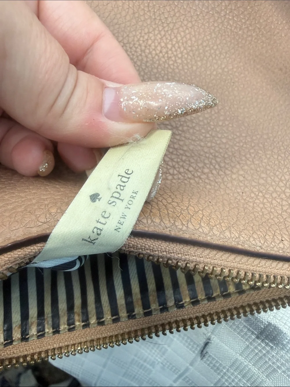 Leather Crossbody Bag in Taupe - Classic Women's Shoulder Bag